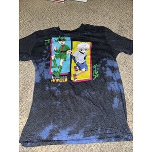 Anime Hunter x Hunter (HxH) Killua Gon Blue Tie Dye T-Shirt Size Small